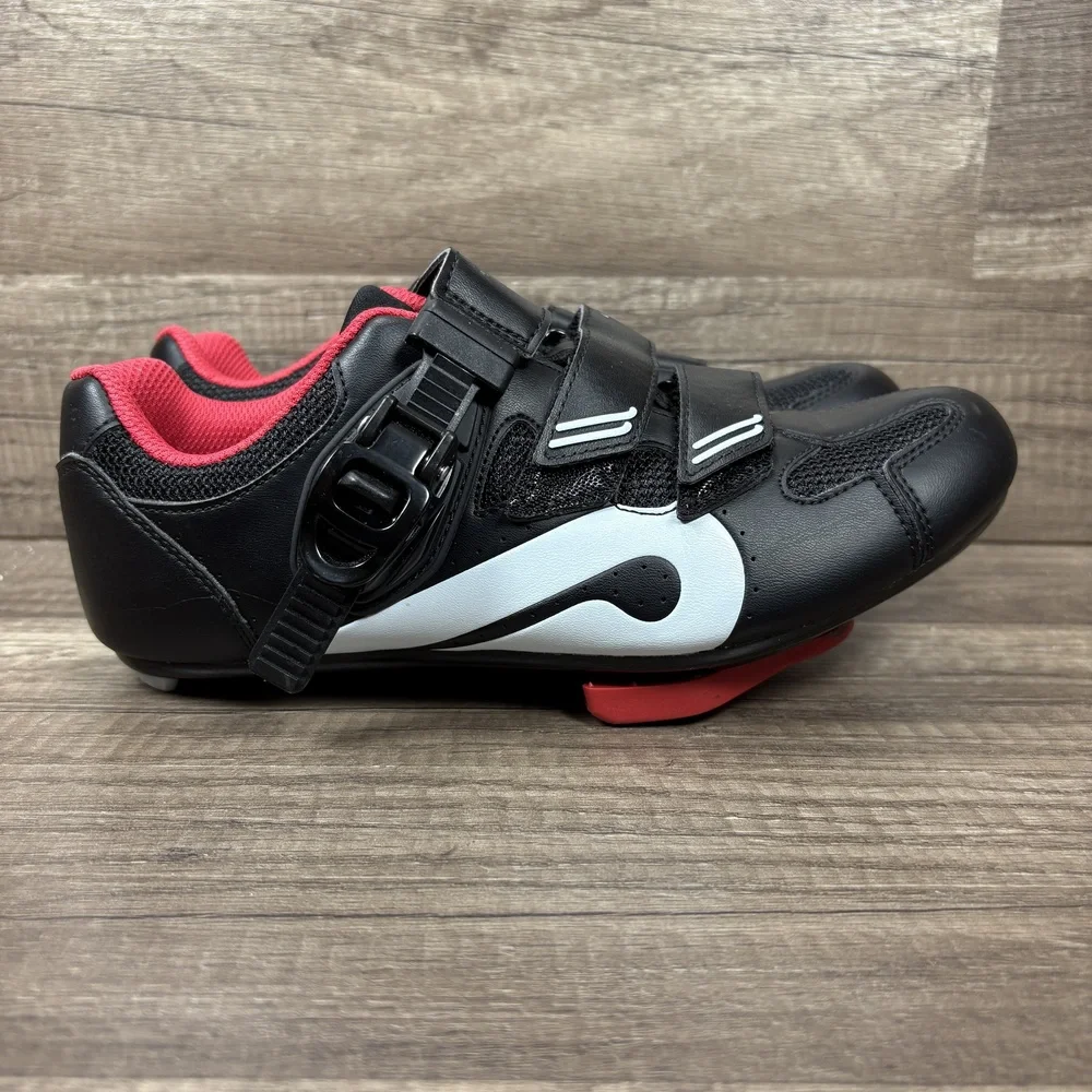 Peloton Indoor Cycling Black Red Womens US Size 6 EUR 37 PL-SH-B-37 Cycling Shoe